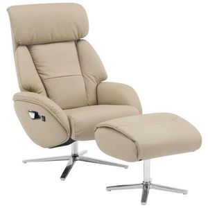 Livetastic MASÁŽNÍ KŘESLO, textil, kůže, šedohnědá obraz