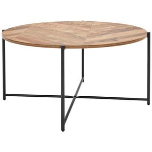 MID.YOU KONFERENČNÍ STOLEK, přírodní barvy, černá, kov, kompozitní dřevo, 83/83/40 cm obraz