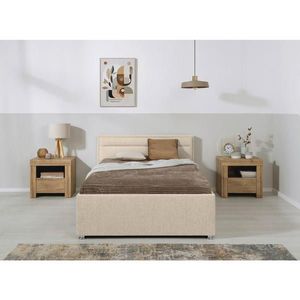 MID.YOU ČALOUNĚNÁ POSTEL, 120/200 cm, béžová obraz