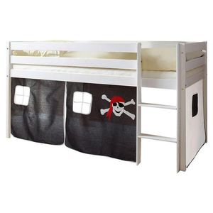 MID.YOU VYSOKÁ POSTEL, 90/200 cm černá, bílá obraz