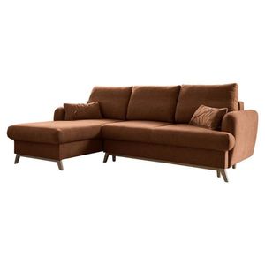 MID.YOU ROHOVÁ SEDAČKA, textil, terracotta obraz