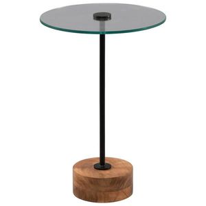 ODKLÁDACÍ STOLEK, akácie, černá, barvy akácie obraz