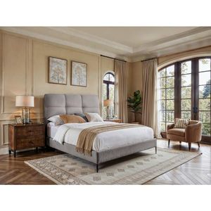 MID.YOU POSTEL BOXSPRING, 140/200 cm, šedá obraz