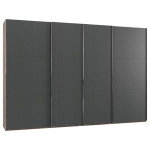 MID.YOU SKŘÍŇ S POSUVNÝMI DVEŘMI, barvy grafitu, barvy dubu, 350/216/65 cm obraz
