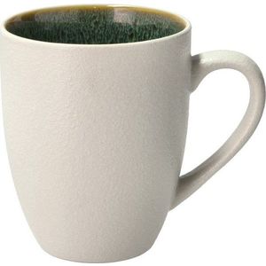Bílý/zelený keramický hrnek 300 ml White/Green – Bitz obraz