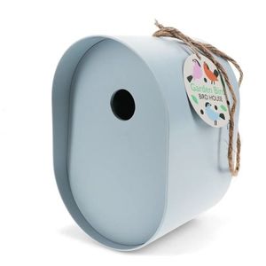 Oválná ptačí budka z bambusových vláken obraz