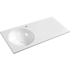 SAPHO JUNO umyvadlo, litý mramor, 100x47cm, levé, bílá JU101 obraz