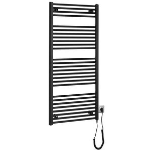 AQUALINE DIRECT-E elektrické otopné těleso rovné 600x1320 600 W, černá ILE36TB obraz