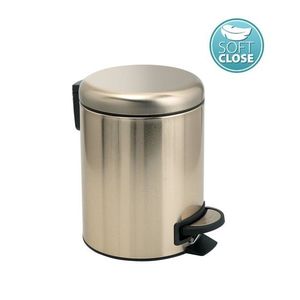 Gedy POTTY odpadkový koš 3l, Soft Close, zlato mat 320987 obraz