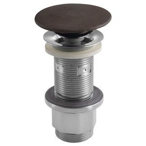 SAPHO Umyvadlová výpust 5/4“, click-clack, betonová zátka, 10-80, tmavě hnědá mat FG915 obraz