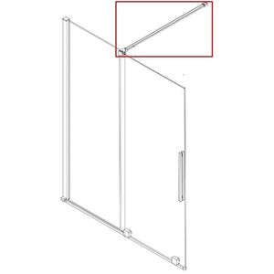 MEXEN Vzpěra pro instalaci posuvných vanových zástěn +140 VELAR, chrom 896-01-01 obraz