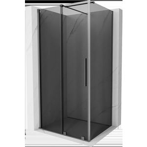 MEXEN/S Velar sprchový kout, posuvné dveře 90 x 70, grafit, grafit metal 871-090-070-41-95 obraz