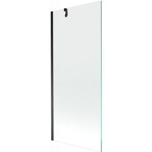 MEXEN/S Next vanová zástěna FIX 80x150, transparent, černá 895-080-000-00-00-70 obraz