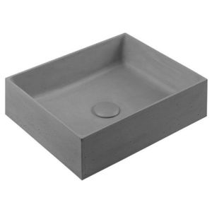 SAPHO FORMIGO betonové umyvadlo na desku, 47, 5x36, 5cm, šedá mat FG117 obraz