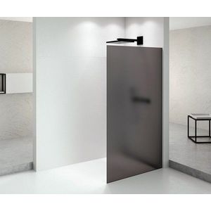 POLYSAN ARCHITEX BLACK MATT sprchová zástěna 962, kouřové matné sklo AXB100SM obraz