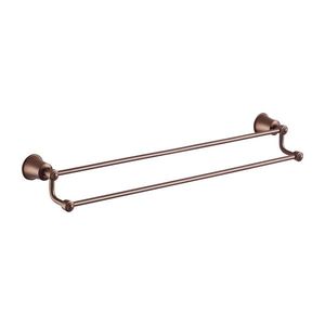 OMNIRES ART LINE držák ručníků dvojitý, 65 cm měď retro /ORB/ AL53226ORB obraz