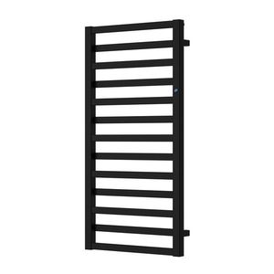 Instalprojekt Koupelnový radiátor POPPY černá barva Barva Černá , Doporučená topná tyč (W) 600, Rozměr A 50, Rozměr C 135, Skutečný rozměr radiátoru (v mm) 500 x 1310 mm, Typ připojení Klasické (na rozteč) RADPPY501331 obraz