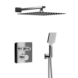 SAPHO SMART SELECT podomítkový sprchový set s termostatickou baterií, 2 výstupy, vyústění, chrom RP042-01 obraz