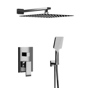 SAPHO CUBEMIX podomítkový sprchový set s pákovou baterií, 2 výstupy, vyústění, chrom CM042-01 obraz