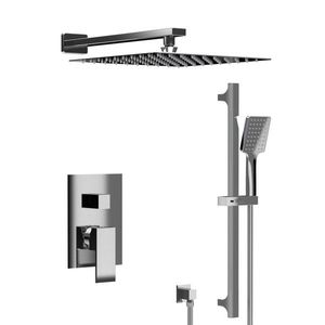 SAPHO CUBEMIX podomítkový sprchový set s pákovou baterií, 2 výstupy, posuvný držák sprchy, chrom CM042-02 obraz