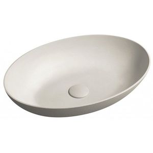 SAPHO FORMIGO betonové umyvadlo na desku, 60x40cm, písková mat FG214 obraz