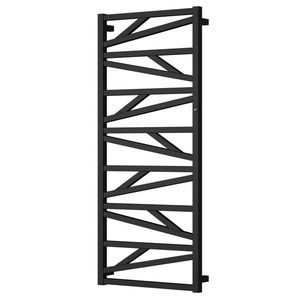 Instalprojekt Koupelnový radiátor TRICK černá barva Barva Černá , Doporučená topná tyč (W) 600, Rozměr A 55, Rozměr C 155, Skutečný rozměr radiátoru (v mm) 530 x 1517 mm, Typ připojení Středové 50 mm RADTRK501531SP obraz