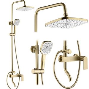 REA Sprchový set STORM GOLD BRUSH REA-P9535 obraz