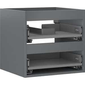 MEXEN Box-A skříňka pro umyvadlo 50, 2 zásuvky, grafit mat 91AX0-0500-470-2-66 obraz