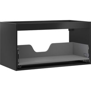 MEXEN Box-A skříňka pro umyvadlo 90, 1 šuplík, černá mat 91AX0-0900-470-1-71 obraz
