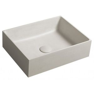 SAPHO FORMIGO betonové umyvadlo na desku, 47, 5x36, 5cm, písková mat FG114 obraz