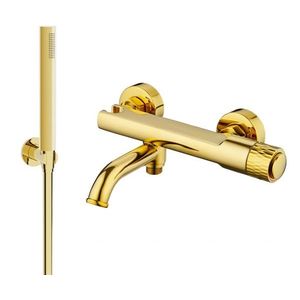 MEXEN/S Diamond R70 vanová baterie s příslušenstvím, zlato 7153R70-50 obraz