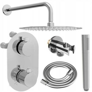MEXEN/S Kai DR70 podomítkový sprchový SET + slim sprcha 25, chrom 77602DR7025-00 obraz