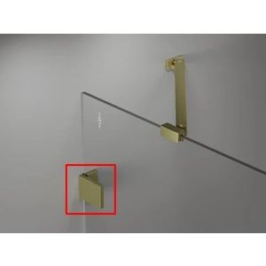 MEXEN LUNAR nástěnný držák s krytkou /2 kusy/, zlato kartáčovaná 830-04-55 obraz