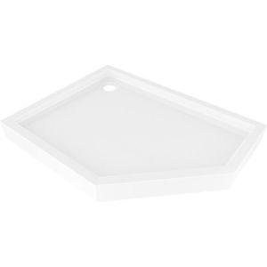 MEXEN Flow+ pětiboká sprchová vanička levá 100 x 90, bílá lesk 46P109010LH obraz