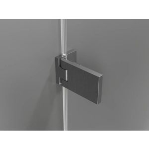 MEXEN LUNAR nástěnné panty levá 2 ks grafit kartáčovaná 830-06-66-L obraz