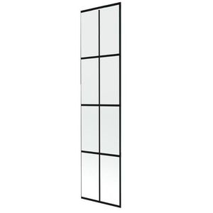 MEXEN NEXT sklo k vanové zástěně 50x150 fix 6mm, černý dekor 895-050-000-00-77 obraz