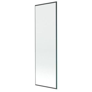MEXEN NEXT sklo k vanové zástěně 80x150 fix 6mm, černý rám 895-080-000-00-70 obraz