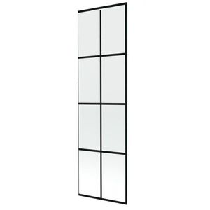 MEXEN NEXT sklo k vanové zástěně 90x150 fix 6mm, černý dekor 895-090-000-00-77 obraz
