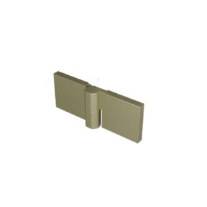 MEXEN LUNAR panty pro pětiúhlou zástěnu 2 ks levé zlatá kartáčovaná 830-07-55-L obraz