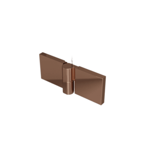 MEXEN LUNAR panty pro pětiúhlou zástěnu 2 ks levé růžové zlato 830-07-60-L obraz