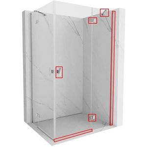 MEXEN MIST montážní sada pro 8A5, chrom, pravá 8A5-01-P obraz