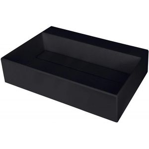 DEANTE Correo nero Granitové umyvadlo na desku, s krycí deskou CQR_NU6M obraz