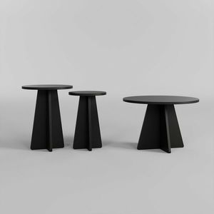 Sada konferenčních stolků Mushroom Black, 3 ks obraz