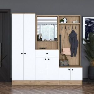 Předsíňová sestava Pome White and Walnut II obraz