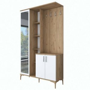 Předsíňová sestava Ewe White and Walnut obraz