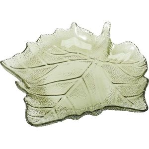 Skleněný tác List 26, 3 × 25, 5 × 4 cm, zelená obraz