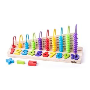 Woody Překlápěcí počítadlo s příklady, 34 x 11, 5 x 15, 2 cm obraz