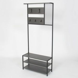 Věšák s botníkem Nomad Anthracite and Black obraz