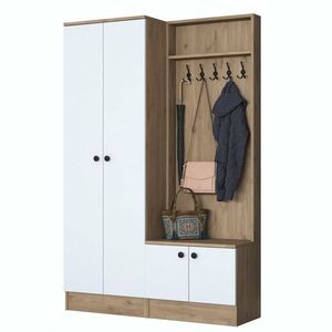 Předsíňová sestava Pone White and Walnut II obraz