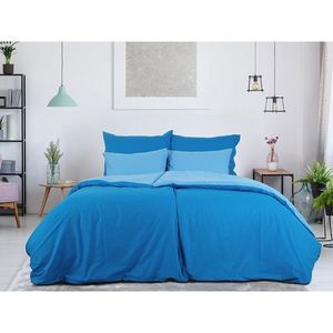 B.E.S. Petrovice Bavlněné povlečení Double face kobalt/nebeská obraz